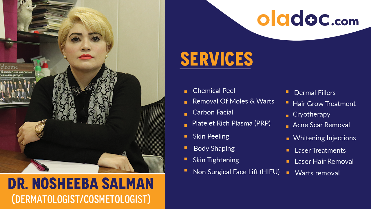 Services provided by  Dr. Nosheeba Salman